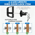 Latch Structure ZHZFKQ Shed Door T-Handle Lock Latch Kit with 4 Keys,Shed Barn Coop ...