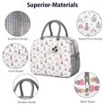 thumbnail image 4 of Womens Beige Princess Castle Rainbow Pattern Lunch Box for Work,Insulated Lunch Bag for Women,Loncheras Para Mujer,Leakproof Adult Lunch Bag for Work,Beach,Travel,Picnic,Camping, 4 of 7