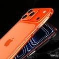 thumbnail image 5 of for iPhone 17 Pro Max Aluminum Bumper Frame and Camera Cover Frame, Metal Bumper Slim Hard Straight Edge Full Drop Protection Anti-scratch Shock Absorbing Cotton for iPhone 17 Pro Max, Orange, 5 of 6