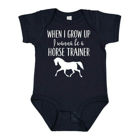 

Inktastic Future Horse Trainer Childs Gift Baby Boy or Baby Girl Bodysuit