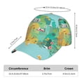 thumbnail image 2 of Balery USA Tourist Map Gorra de béisbol de tamaño ajustable para correr, entrenar y actividades al aire libre. Gorra de papá para todas las estaciones., 2 of 6