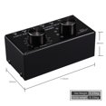 thumbnail image 2 of 2X 6 Input 1 Output Switcher Audio Source Selection Switcher RCA Audio Input Signal Selector Switch,2 x 6 input 1 output stereo audio signal selection switcher,black, 2 of 9