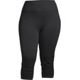 thumbnail image 5 of Under Control Women’s Adult Plus Size Comfortable Seamless Active Ruch Capri Legging Capris, 5 of 7