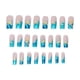thumbnail image 2 of Parches para Uñas con Pequeños Peces Dorados de Océanos Coloridos | Set de 24 Uñas Postizas | Uñas Acrílicas a Presión | Plástico Multicolor | 1 Ml | 12 X 7 X 1 Cm | Fiesta de Graduación, Boda, Hallo, 2 of 7