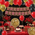thumbnail image 3 of Cheetah Birthday Decoration Set Leopard Print Party Decorations Cheetah Theme Latex Foil Round Balloons Happy Birthday Banner for Wild Jungle Safari Themed Parties Animal Print Decor Supplies, 3 of 7
