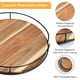 thumbnail image 4 of Organizador Lazy Susan de roble de granja para encimeras de cocina y mesas de comedor, plato giratorio de madera antideslizante, construcción de madera maciza, materiales de primera calidad para, 4 of 5