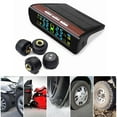 thumbnail image 1 of Car Tire Pressure Monitoring Solar Wireless TPMS +4 Sensors LCD Display, 1 of 9