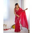 thumbnail image 4 of Sethi Trades Premium Gold Crush Tissue Silk Pre-Draped Saree with Fancy Lace Border & Embroidered Blouse – Ready to Wear Traditional Ethnic Attire, 4 of 9