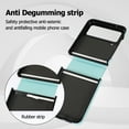 thumbnail image 6 of Jiahe Cover Case Compatible for Samsung Galaxy Z Flip 4 5g Case, Shockproof Luxury PU Leather Cover Protective Ring Stand Flip Anti-Scratch Case for Samsung Flip 4, Mint, 6 of 11