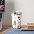 thumbnail image 6 of PAYOHTO Cute Bubble Tea Animals Cups Insulated Stainless Steel Tumbler 12 oz Thermos Come with Straw Kids Leak-Proof Travel Mug Cup, 6 of 7
