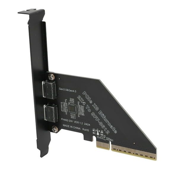 External PCIe 4.0 X8 to Oculink Card High Speed Data Transfer 128 GT/s SFF 8612 Secure Connection External Graphics Card for NVMe SSD GPU EGPU