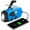 Blue, variant on NOAA Emergency Hand Crank Radio - Solar/USB Powered with 2000mAh Power Bank & LED Flashlight, Portable Weather Radio for Camping & Disaster Preparedness
