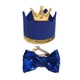 thumbnail image 1 of Adorable sombrero para fiesta de cumpleaños de gato y perro con lazo, accesorio para disfraz de cosplay (azul), 1 of 5