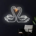 thumbnail image 2 of Handmadetneonsign Couple Swans Led Sign, Couple Swans Neon Sign, Swans Lover Neon Light, Swan Led, 2 of 5