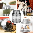 thumbnail image 2 of OULII Silver Sealed Canisters for Kitchen Use Stainless Steel Food Storage Containers Set of 3, 2 of 7