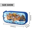 thumbnail image 4 of Goofa Animals on Noah's Ark Floating Pattern Big Capacity Pencil Pen Case Office College Large Storage High Capacity Bag Pouch Holder Box Organizer, 4 of 9