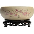 thumbnail image 6 of Lotus Bowls for Planting in Water Indoors, Chinese Ceramic Lotus Bowl Planter with Stand, Hydroponic Bonsai Lotus Bowl for Office Garden Indoor Outdoor, Large Bowl Planter, Planter Bowl, 6 of 6