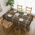 thumbnail image 2 of Rectangle Table Cloth, Thomson Camel Tartan Resistant Washable Tablecloth Decorative Table Cover for Dining, Indoor and Outdoor, 2 of 6
