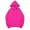 C-Hot Pink90, variant on DHFJKG Hoodies For Women Side Slit Long Sleeve Sweatshirt Fall Drawstring Solid Color Pullover Tops With Pocket