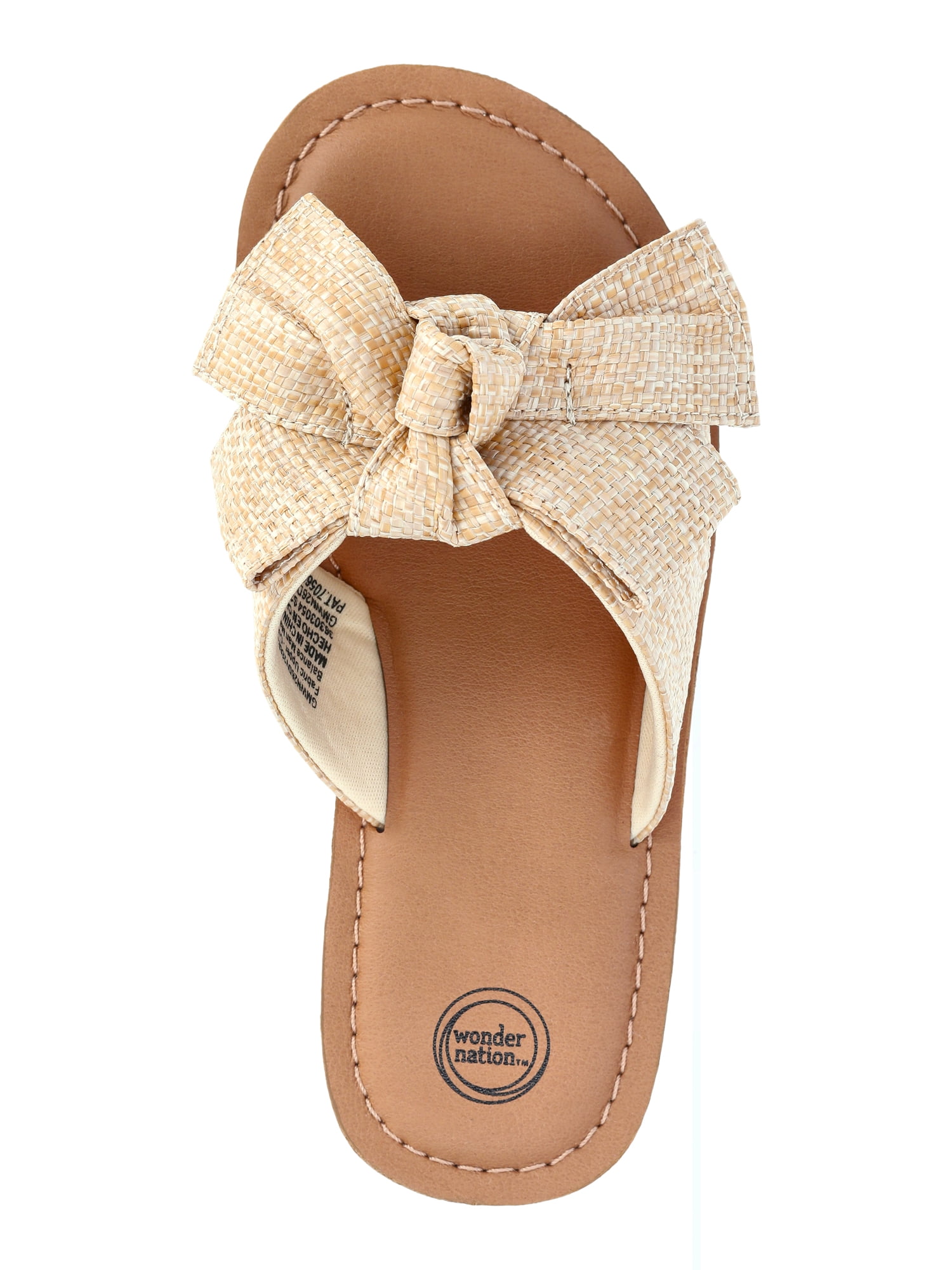 Wonder Nation Little Girls and Big Girls Mommy & Me Flat Sandals
