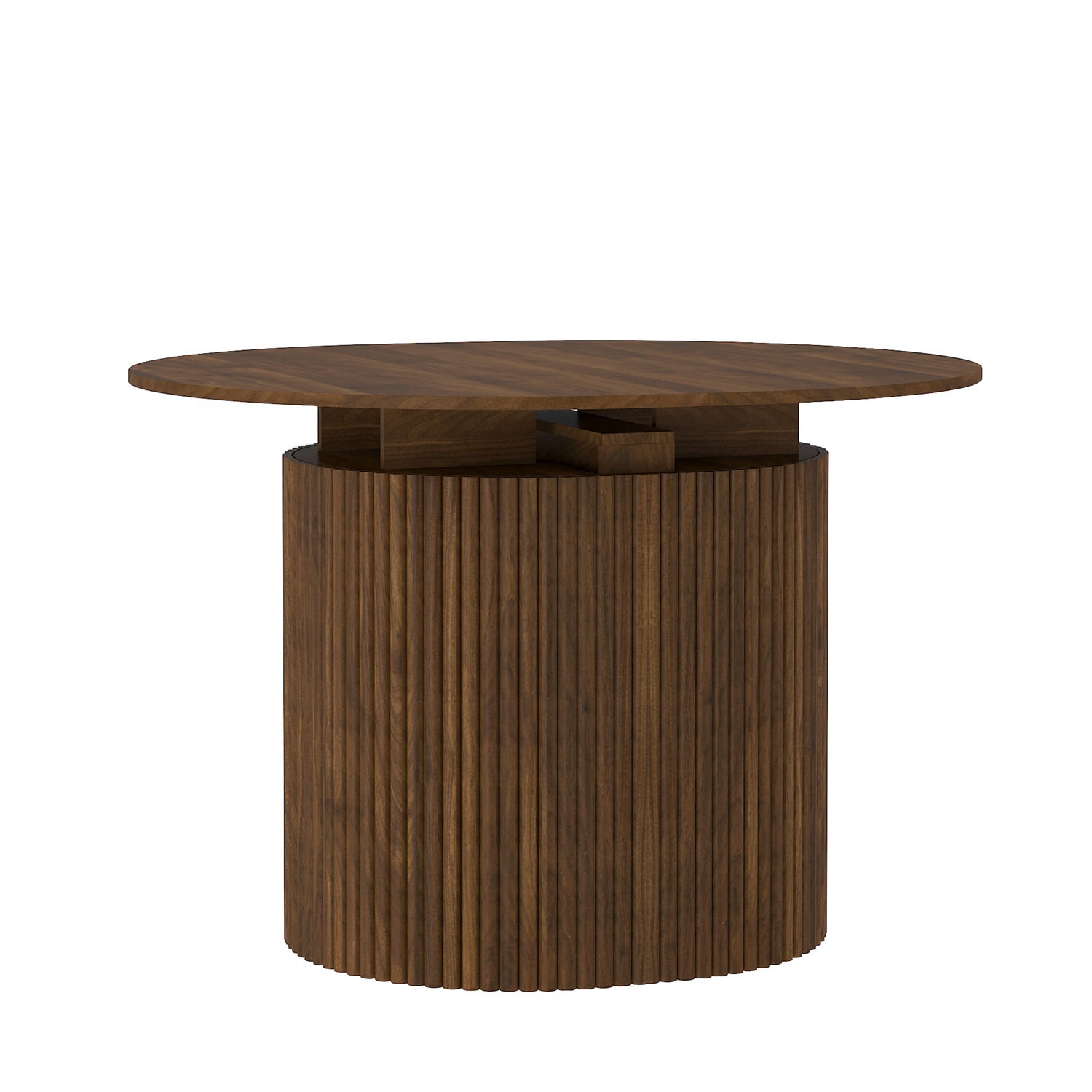 Hommoo Extendable Foldable Dining Table for 1-10 People, Multifunctional Wooden Oval Expandable Console Table, for Kitchen Living Meeting Room,Brown