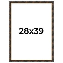 28x39 Frame Gold Real Wood Picture Frame Width 1.5 inches | Interior Frame Depth 0.5 inches |