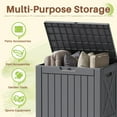 thumbnail image 2 of Homall 40 Gallon Resin Outdoor Storage Box with Lockable Lid Waterproof Resin Deck Box for Patio, 2 of 7