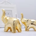 thumbnail image 4 of Elephant Statue Home Decor Elephant Statue Decorations Gold Sculpture Ornaments Figurines Miniatures Gold  S, 4 of 7
