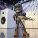 thumbnail image 2 of Scrap Metal Standing Warrior - Handmade Piston Man, Creative Wars Action Resin Figure, 2 of 4