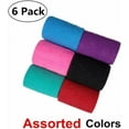 6 Pack 3inch Self Adherent Bandage Wraps, MultiColor Self Adhesive