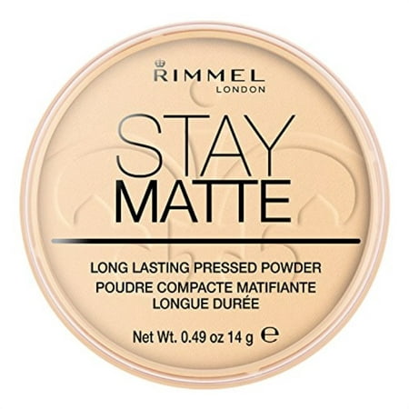 rimmel london stay matte long lasting pressed powder, transparent [001] 0.49