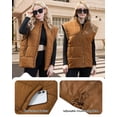 thumbnail image 6 of Fanient Womens Oversized Puffer Vest Sleeveless Zip Up Padded Jacket Vest Lightweight Winter Coat Outwear, 6 of 8