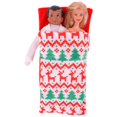 thumbnail image 3 of Pijama de muñeca de elfo grande, ropa de Navidad, vestido de maleta, camiseta para Barbies, accesorios para muñecas, saco de dormir, suéter estampado de dibujos animados, 3 of 4