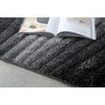 thumbnail image 4 of Amazing Rugs, LLC 3D Shaggy Hand-tufted Polyester Modern Area Rug Two Tone Grey Swirl 2' x 3' 2' x 3', 4 of 5