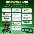 thumbnail image 5 of 16'' x 1.5/1.75/1.95/2.125 Back Wheel Replacement Inner Tubes (2-Pack) Compatible with Graco Click/Go Jogging/BoB Revolution SE/Pro/Flex/SU - Made from BPA/Latex Free Butyl Rubber, 5 of 6