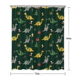 thumbnail image 5 of Dark Green Dinosaurs Christmas Pattern Shower Curtain 72"x84" ,Bathroom Decorative Shower Curtains Set with 12 Hooks,Modern Waterproof Washable Shower Curtain, 5 of 6