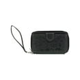 thumbnail image 4 of CTM  Embossed Floral Tooled Leather Wristlet (Women), 4 of 5