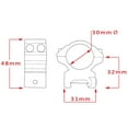 thumbnail image 3 of Hawke Sport Optics Match Series Weaver Scope Rings - 2 Pieces, 30mm, Medium, Black, 3 of 3