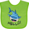 thumbnail image 3 of Inktastic Cute Whale Shark Says Hello Boys or Girls Baby Bib, 3 of 4