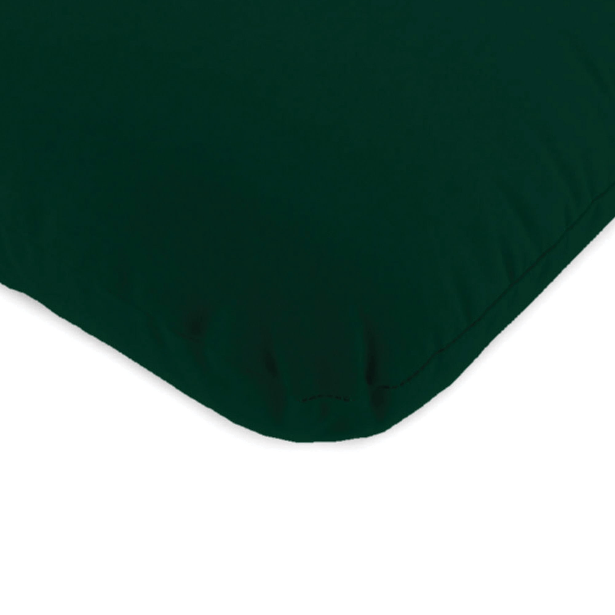 Jordan Manufacturing 45" x 22" Forest Green Solid Rectangular Outdoor Chair Cushion with Ties and Hanger Loop