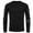 Black, variant on ameIAEA Mens Leather Shirts Long Sleeve Crewneck Fall Slim Shirts Solid Color Fashion Tops