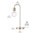 thumbnail image 3 of Globe Electric Holden 18" Matte Brass Table Lamp, 67433, 3 of 8