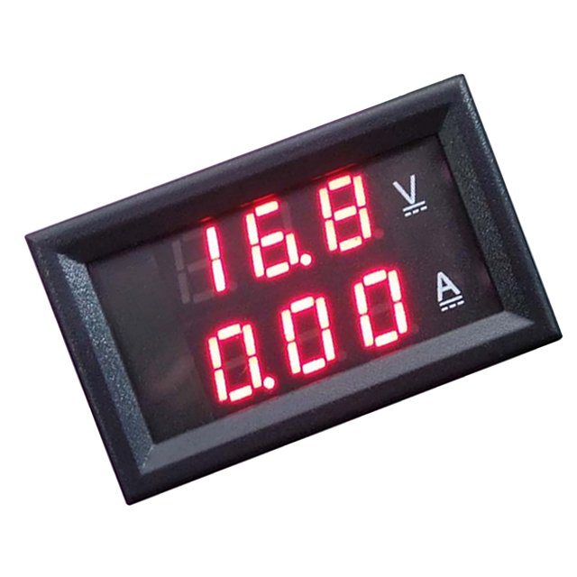 Dc Voltímetro Amperímetro Led Doble Digital erímetro Medidor Rojo 999ma Gloria Volt Meter