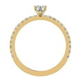 thumbnail image 3 of Exquisite French Pave Set Round Brilliant Diamond Ring 14K Gold 0.75 CT TW, 3 of 5