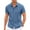 Blue, variant on Men's Button Down Short Sleeve Shirt Cuban Guayabera Casual Summer Linen Beach Shirt
