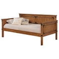 thumbnail image 3 of Oakdale Wood Twin Daybed with Trundle Rustic Honey, 3 of 8