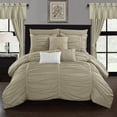 thumbnail image 6 of Gruyeres 20 Piece Comforter Set Ruffled Ruched Designer Bedding, 6 of 6