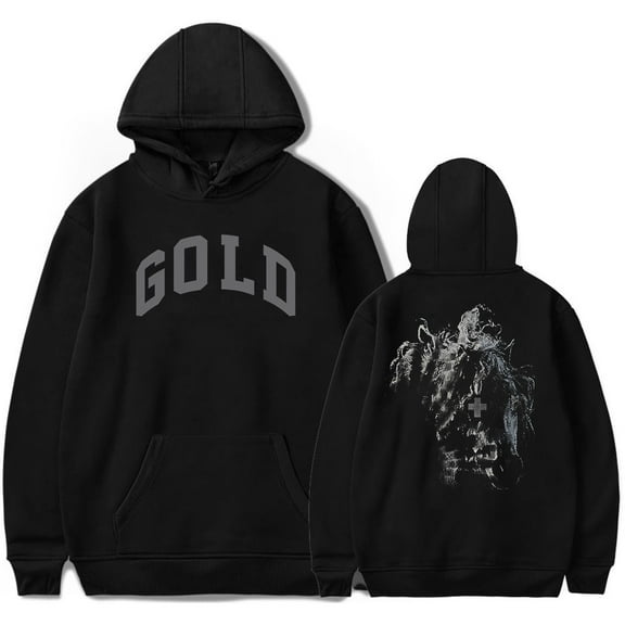 2hollis Gold Hoodie Sweatshirt Streetwear Women Men Winter Pullovers