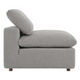 thumbnail image 3 of Modway Commix Down Filled Overstuffed Boucle Fabric Armless Chair in Light Gray, 3 of 9