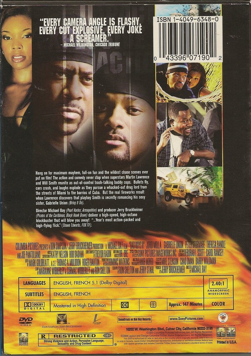 Sony Pictures - Bad Boys II [DIGITAL VIDEO DISC] - Walmart.com
